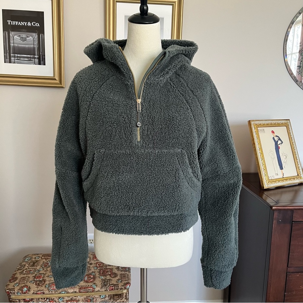 lululemon athletica Dark Forest Sherpa Scuba Half-Zip Hoodie